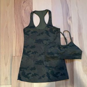 Camp Lululemon Athletic Tank w/ matching Bra